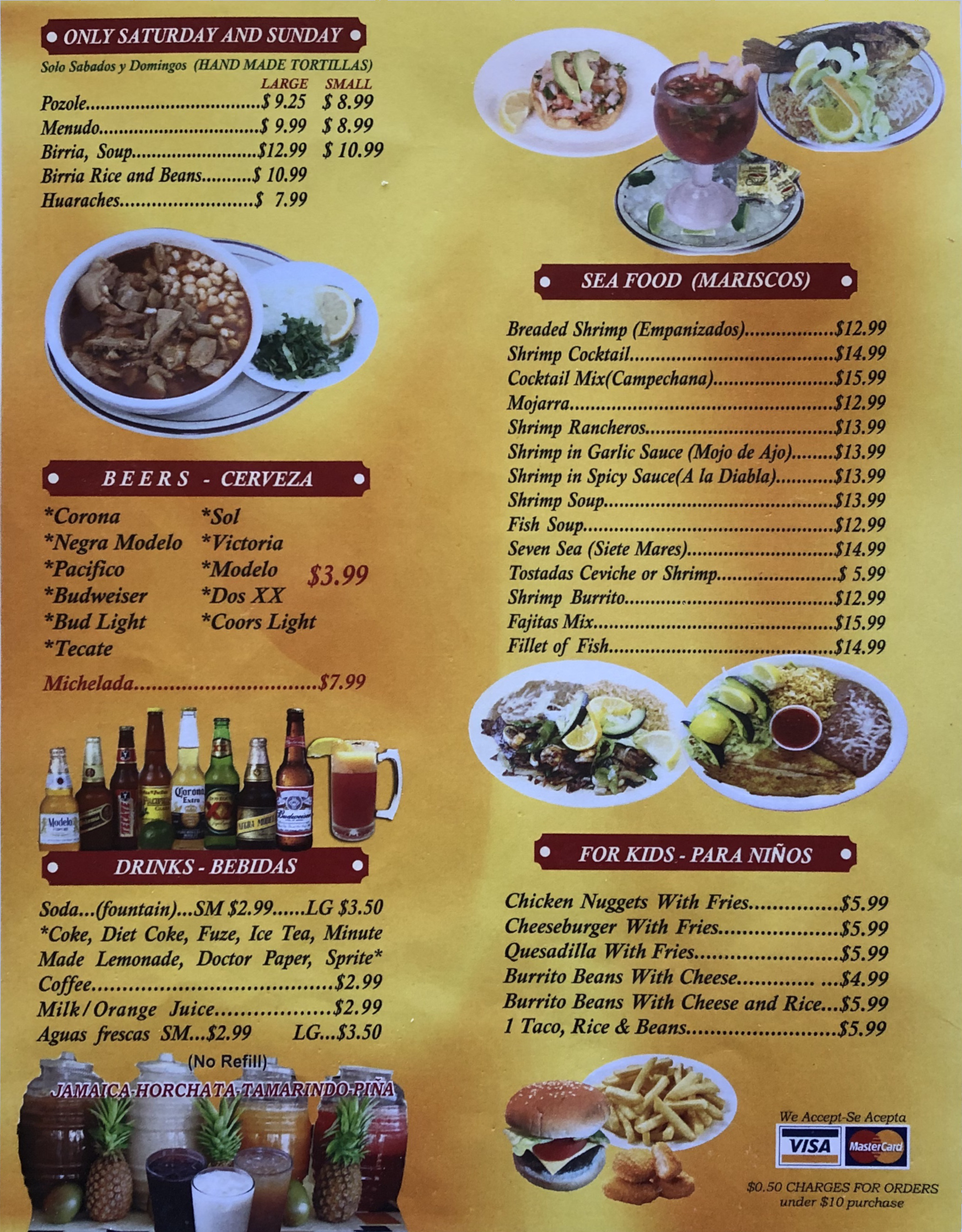 Our Menu